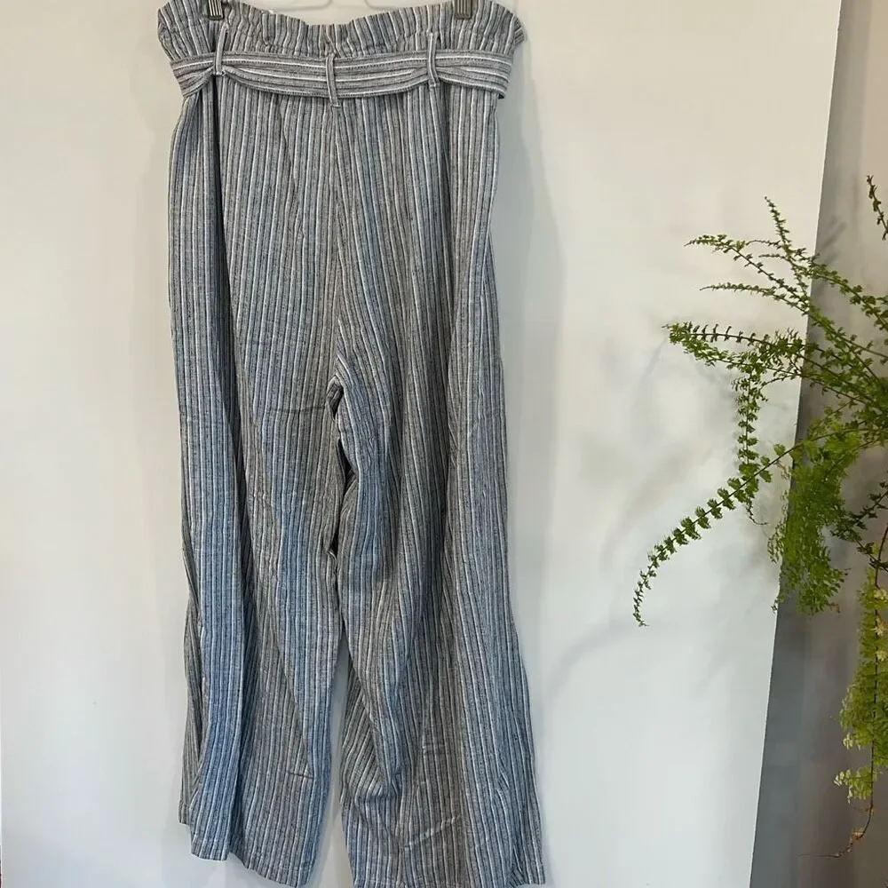 Banana republic paper‎ bag linen pants size 12